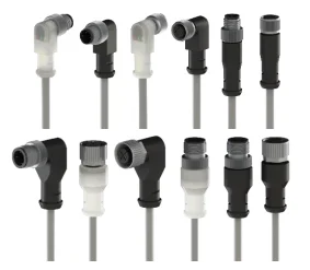 conector circular com cabo injetado