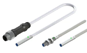 sensor indutivo miniatura para automação industrial com restrição de espaço