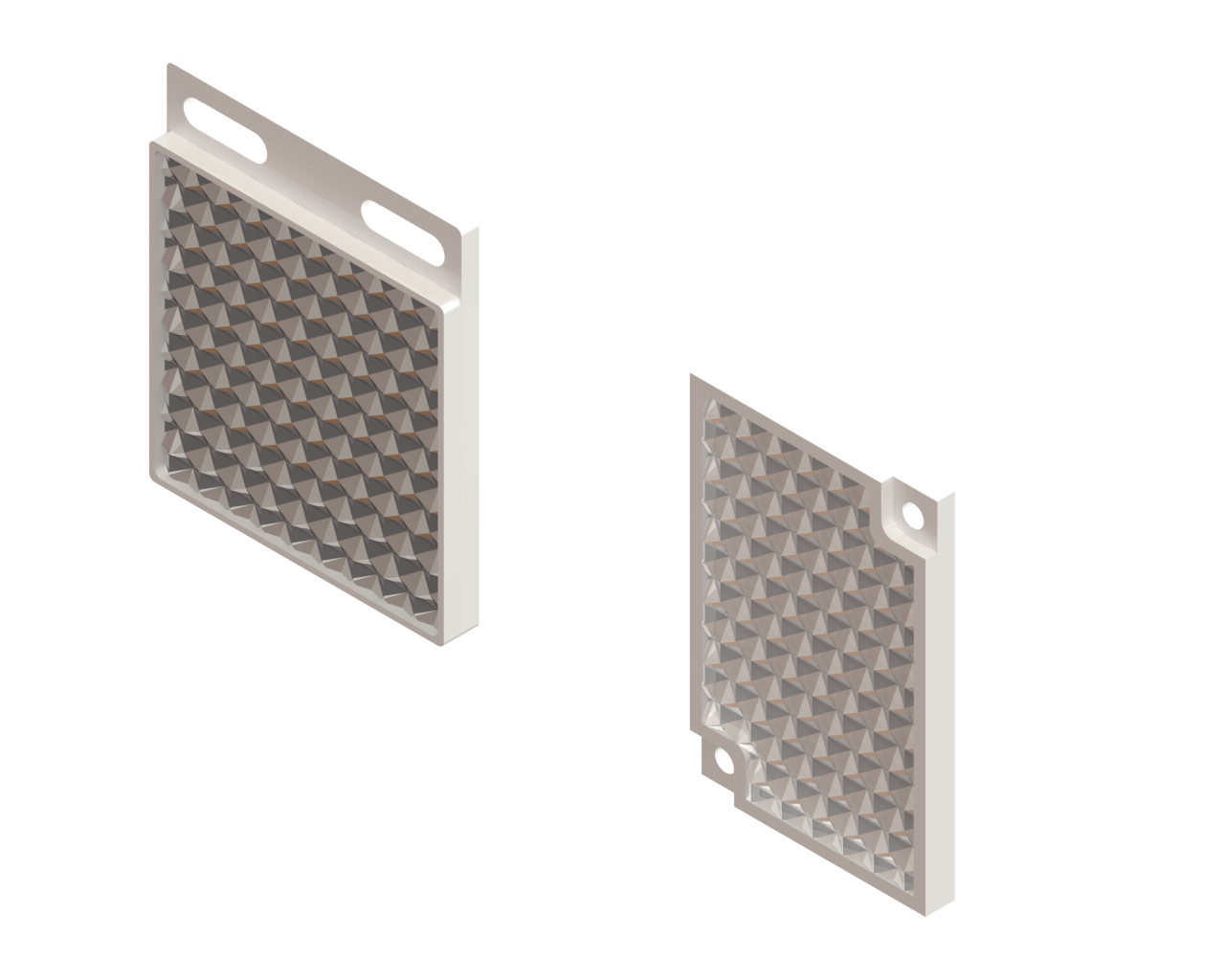 espelho prismático: possibilitam a detecção de variados tipos de materiais com eficiência